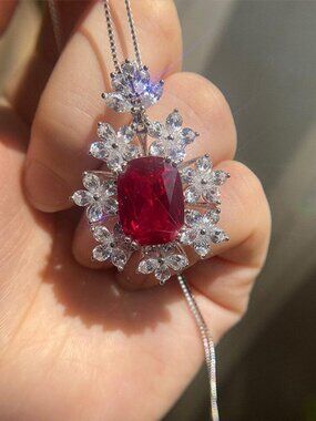 Red Crystal Big Necklace